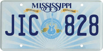 MS license plate JIC828