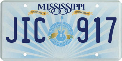 MS license plate JIC917