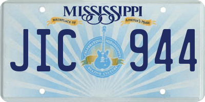 MS license plate JIC944