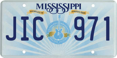MS license plate JIC971