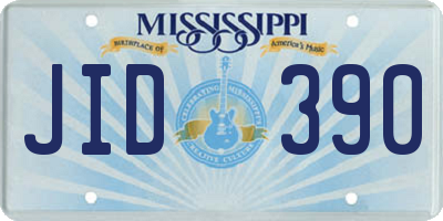 MS license plate JID390
