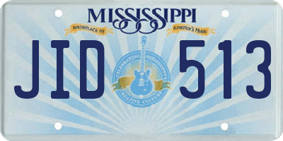 MS license plate JID513