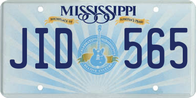 MS license plate JID565