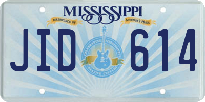 MS license plate JID614