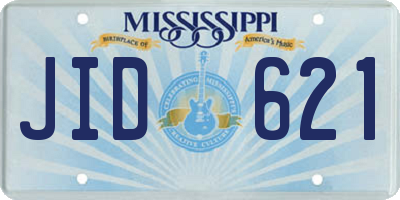 MS license plate JID621