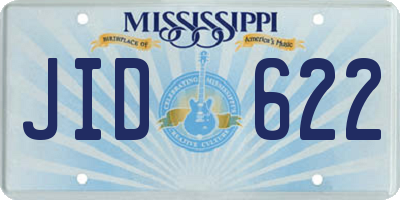MS license plate JID622