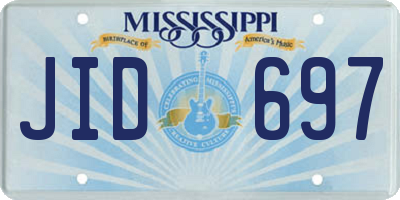 MS license plate JID697