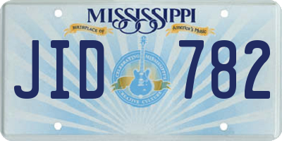 MS license plate JID782