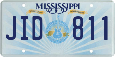 MS license plate JID811