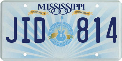 MS license plate JID814