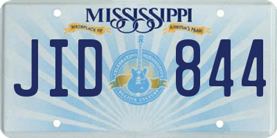 MS license plate JID844