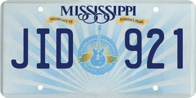 MS license plate JID921