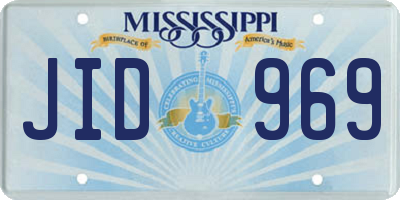 MS license plate JID969