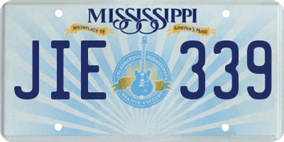 MS license plate JIE339