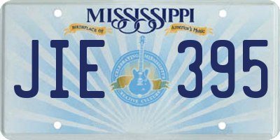 MS license plate JIE395