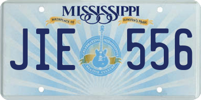 MS license plate JIE556