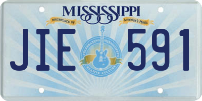 MS license plate JIE591