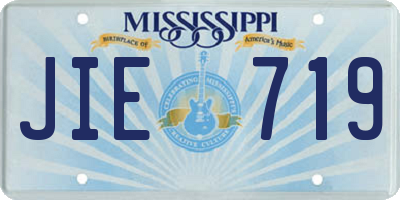 MS license plate JIE719