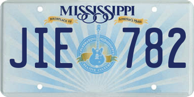 MS license plate JIE782
