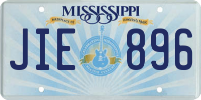 MS license plate JIE896