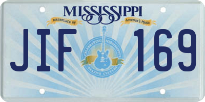 MS license plate JIF169