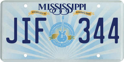 MS license plate JIF344