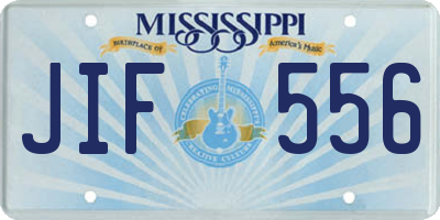MS license plate JIF556