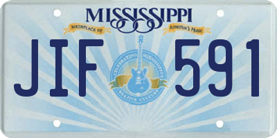 MS license plate JIF591