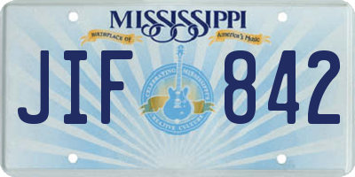 MS license plate JIF842
