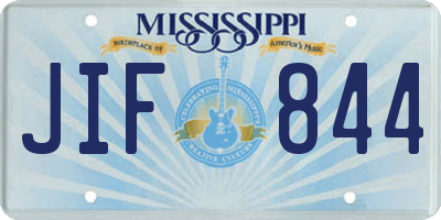 MS license plate JIF844