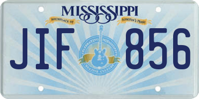MS license plate JIF856