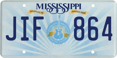 MS license plate JIF864