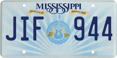 MS license plate JIF944