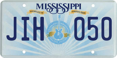 MS license plate JIH050