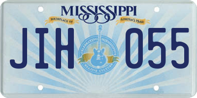 MS license plate JIH055
