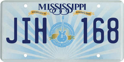 MS license plate JIH168