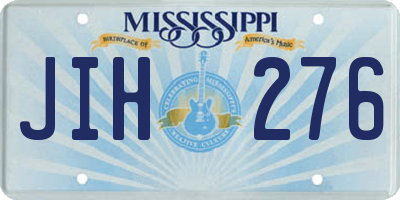MS license plate JIH276