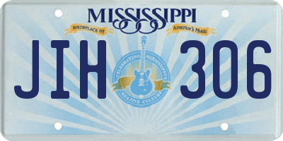 MS license plate JIH306