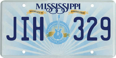 MS license plate JIH329