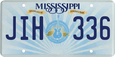 MS license plate JIH336
