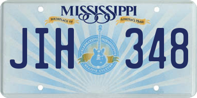 MS license plate JIH348