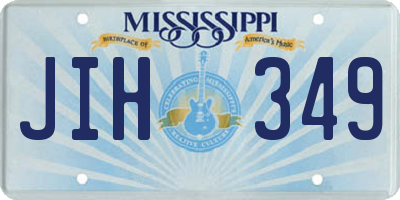 MS license plate JIH349
