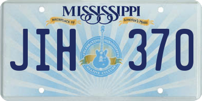 MS license plate JIH370