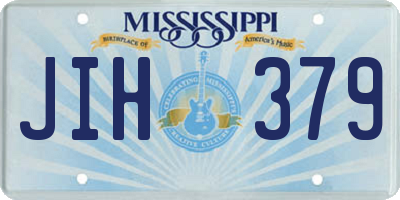 MS license plate JIH379
