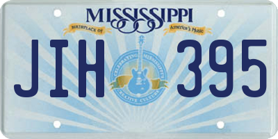 MS license plate JIH395