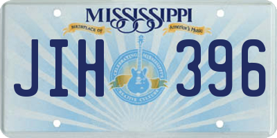 MS license plate JIH396