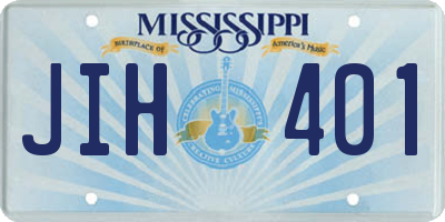 MS license plate JIH401