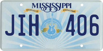 MS license plate JIH406