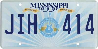 MS license plate JIH414