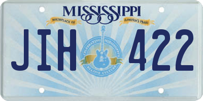 MS license plate JIH422